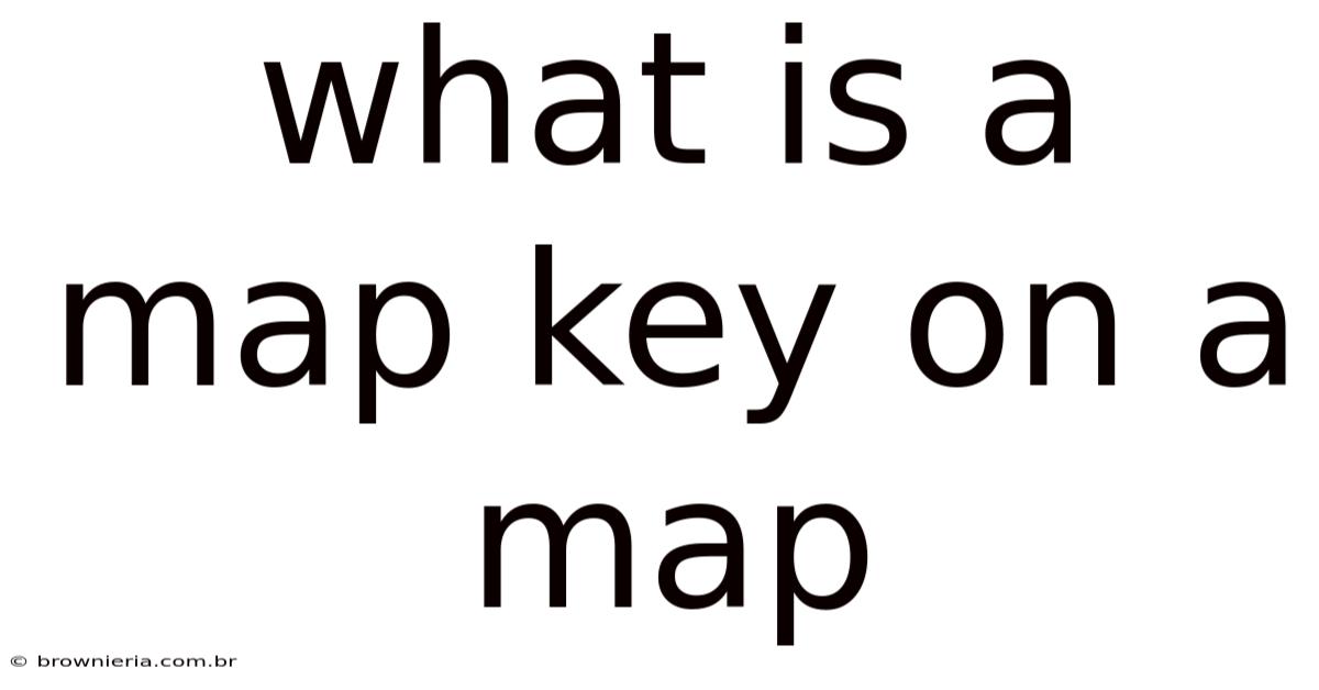 What Is A Map Key On A Map